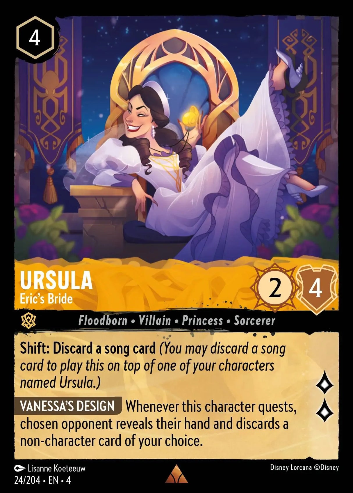 Disney Lorcana Ursula's Return 024/204 Ursula - Eric's Bride