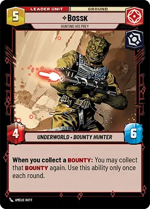 Star Wars: Unlimited Shadows of the Galaxy 010/262 Bossk Hunting His Prey