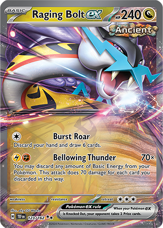 Scarlet & Violet Temporal Forces 123/162 Raging Bolt ex