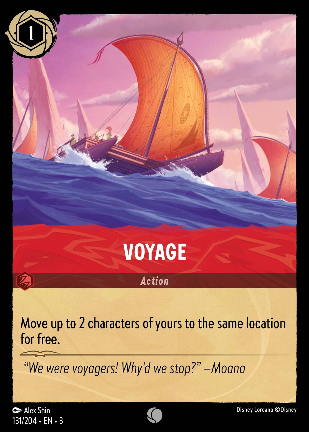 Disney Lorcana Into The Inklands 131/204 VOYAGE