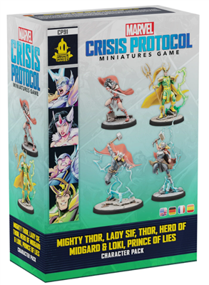 Marvel: Crisis Protocol – Mighty Thor, Lady Sif, Thor, Hero of Midgard & Loki, Prince of Lies