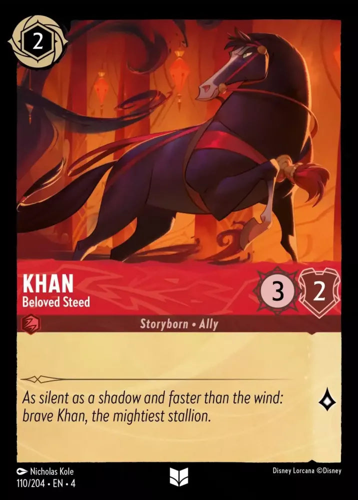 Disney Lorcana Ursula's Return 110/204 Khan - Beloved Steed