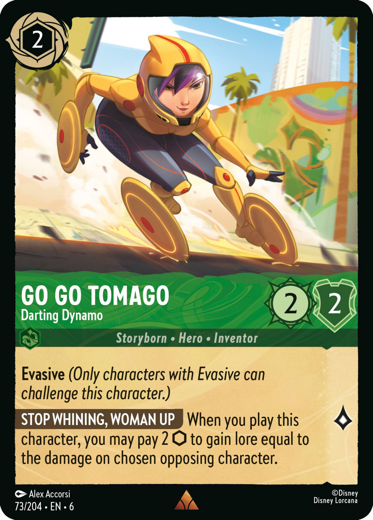 Disney Lorcana Azurite Sea 073/204 Go Go Tomago - Darting Dynamo