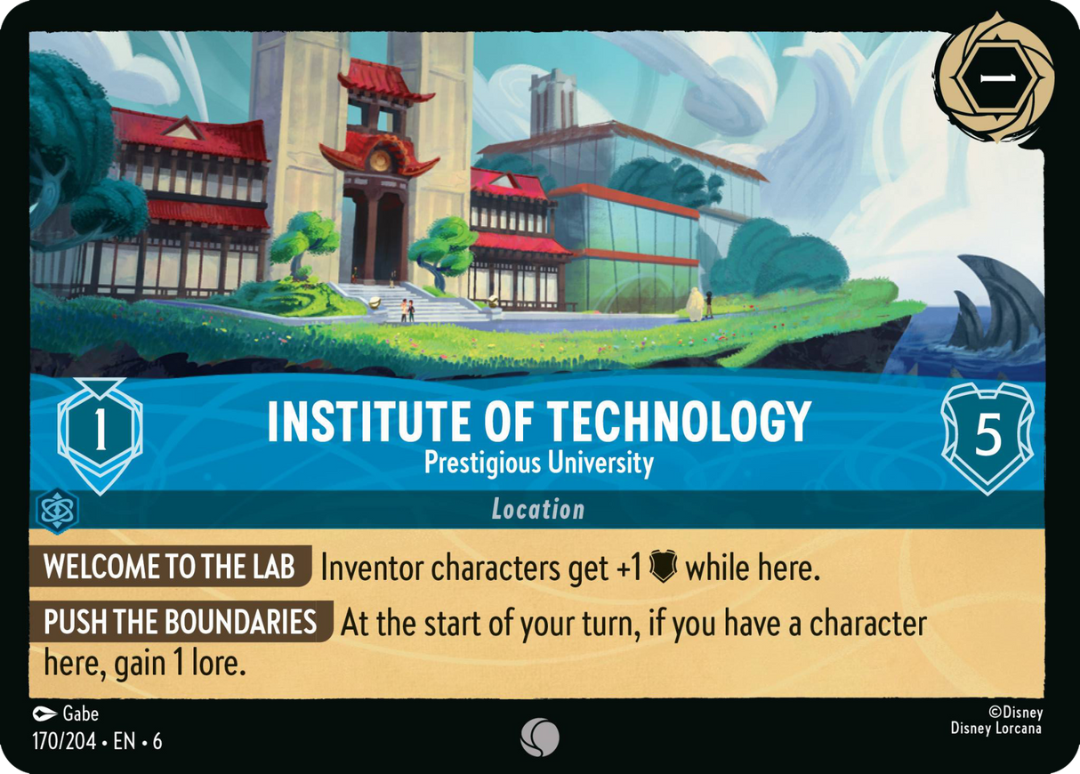 Disney Lorcana Azurite Sea 170/204 Institute of Technology