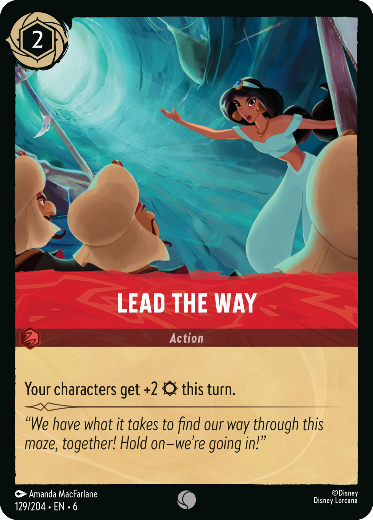 Disney Lorcana Azurite Sea 129/204 Lead the Way Foil