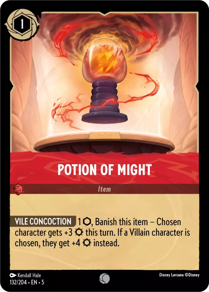 Disney Lorcana Shimmering Skies 132/204 Potion of Might