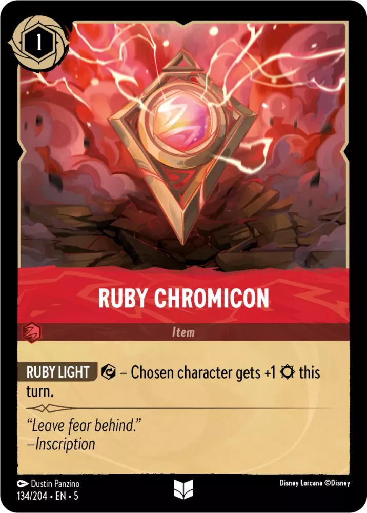 Disney Lorcana Shimmering Skies 134/204 Ruby Chromicon