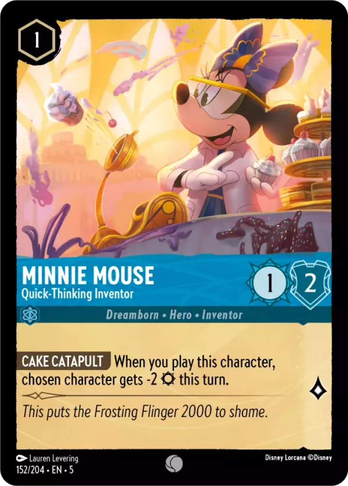 Disney Lorcana Shimmering Skies 152/204 Minnie Mouse - Quick-Thinking Inventor