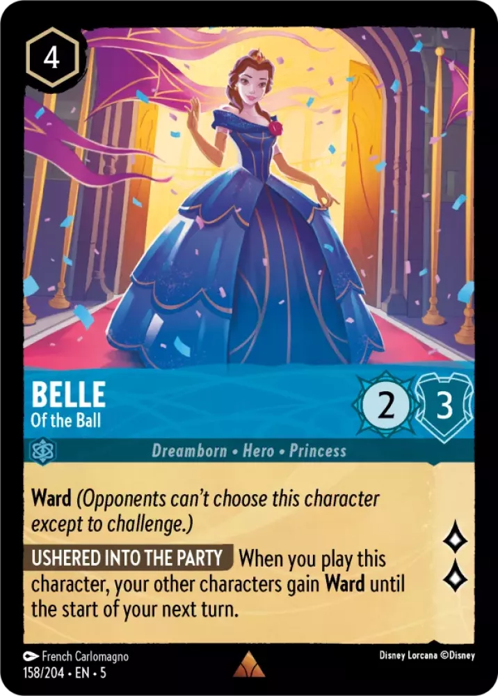 Disney Lorcana Shimmering Skies 158/204 Belle - Of the Ball