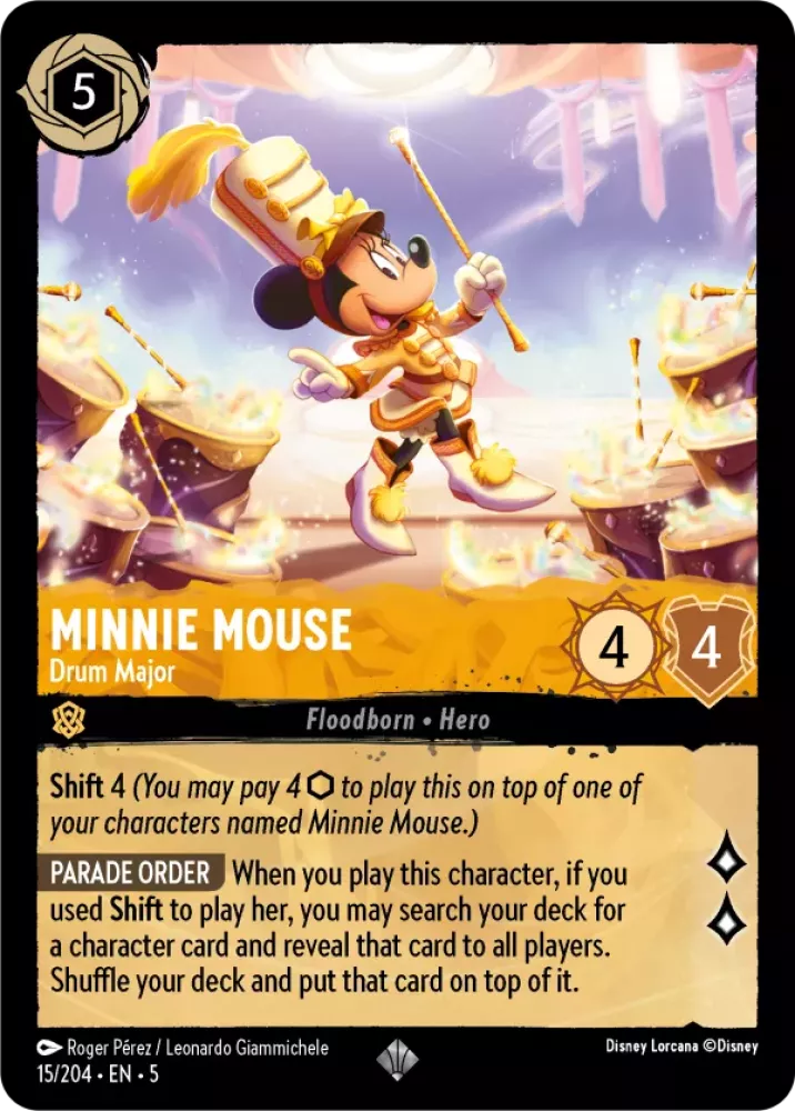 Disney Lorcana Shimmering Skies 015/204 Minnie Mouse - Drum Major