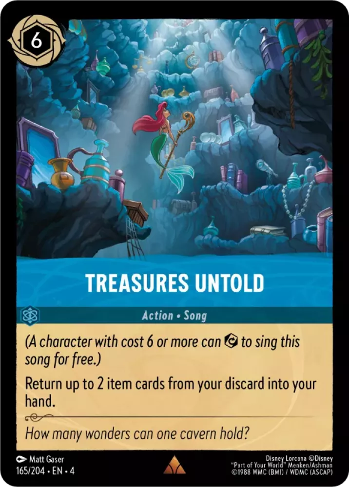 Disney Lorcana Ursula's Return 165/204 Treasures Untold