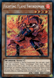 25th Anniversary Dueling Mirrors Tin MP24-EN132 Fighting Flame Swordsman Secret Rare