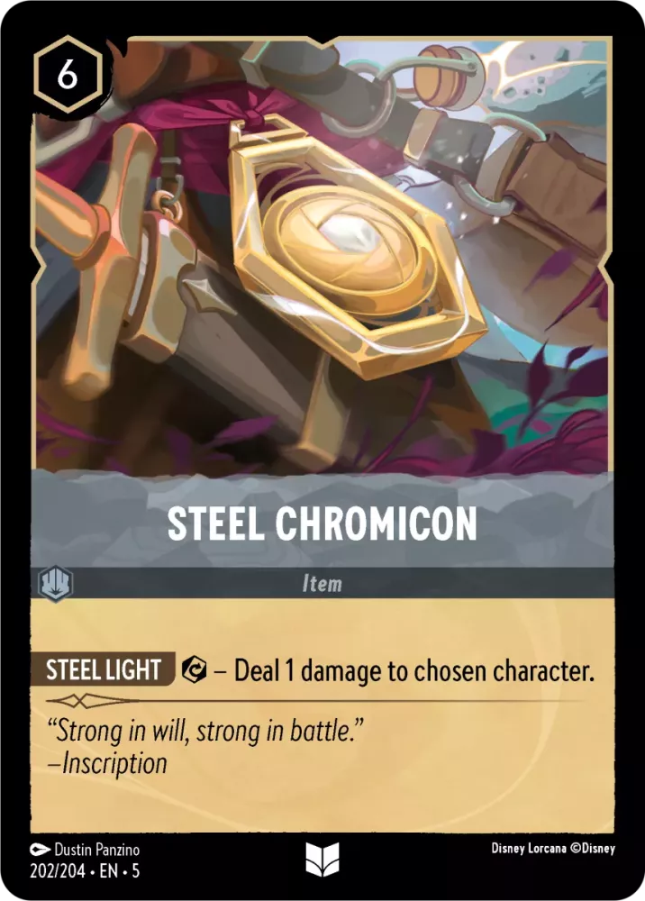 Disney Lorcana Shimmering Skies 202/204 Steel Chromicon Foil