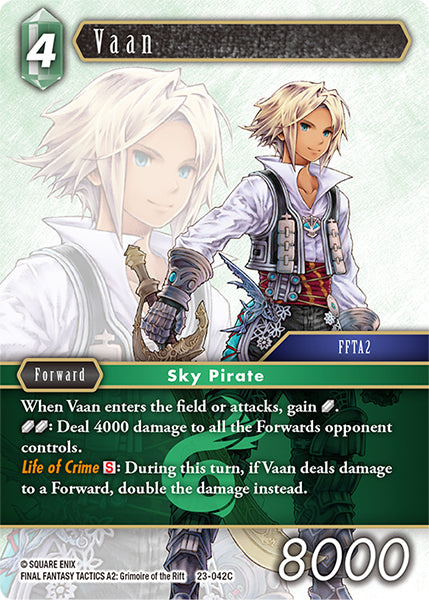 Final Fantasy Opus XXIII - 23-042 Vaan Foil