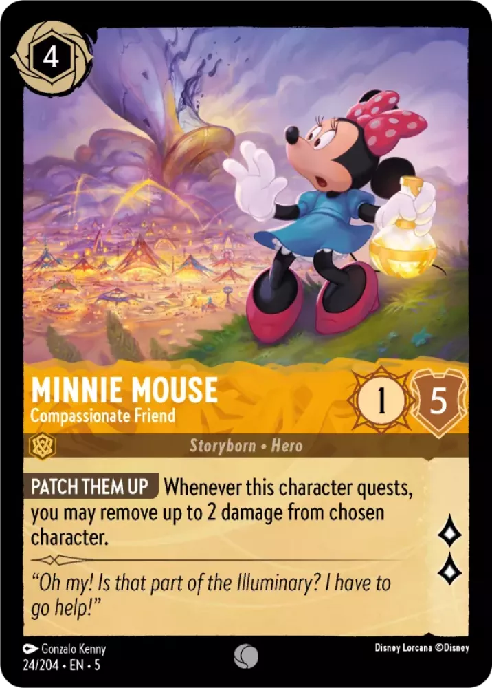 Disney Lorcana Shimmering Skies 024/204 Minnie Mouse - Compassionate Friend