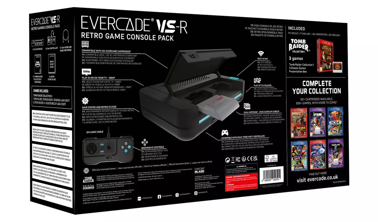 Evercade VS-R Console with Tomb Raider Collection 1 (I, II & III) (Evercade)