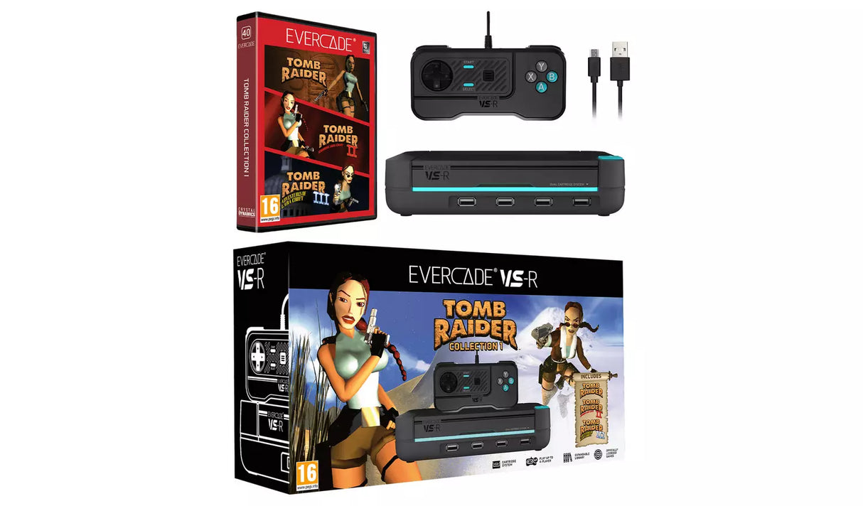 Evercade VS-R Console with Tomb Raider Collection 1 (I, II & III) (Evercade)