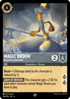 Disney Lorcana Ursula's Return 186/204 Magic Broom - Brigade Commander