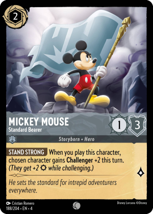 Disney Lorcana Ursula's Return 188/204 Mickey Mouse - Standard Bearer