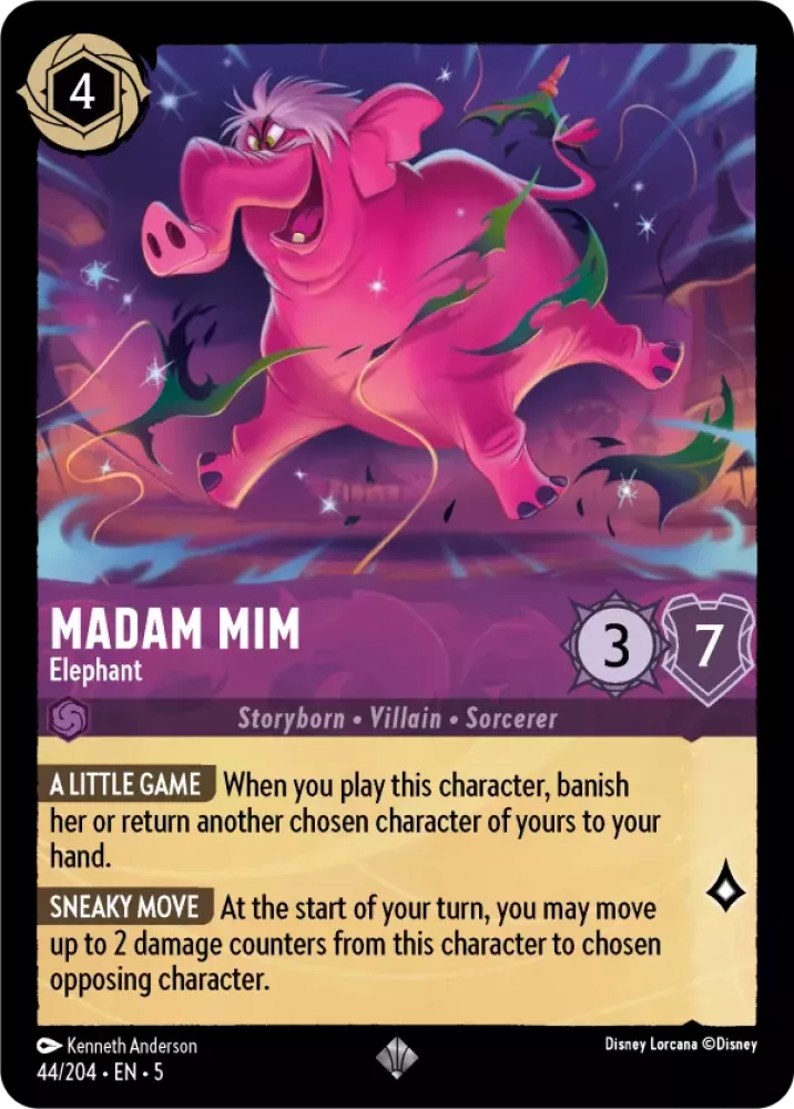 Disney Lorcana Shimmering Skies 044/204 Madam Mim - Elephant