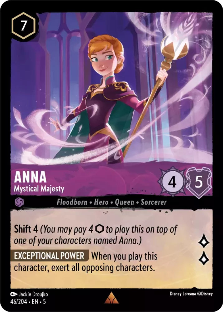 Disney Lorcana Shimmering Skies 046/204 Anna - Mystical Majesty