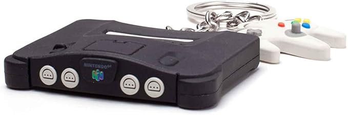 Nintendo 64 & Controller 3D Rubber Keychain