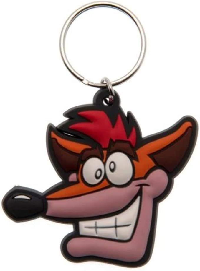 Crash Bandicoot-Extra Life Rubber Keyring