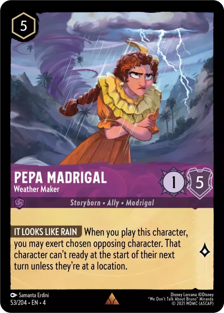 Disney Lorcana Ursula's Return 053/204 Pepa Madrigal - Weather Maker