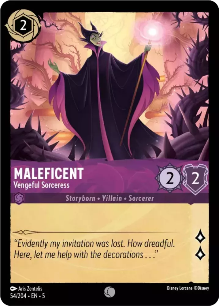 Disney Lorcana Shimmering Skies 054/204 Maleficent - Vengeful Sorceress