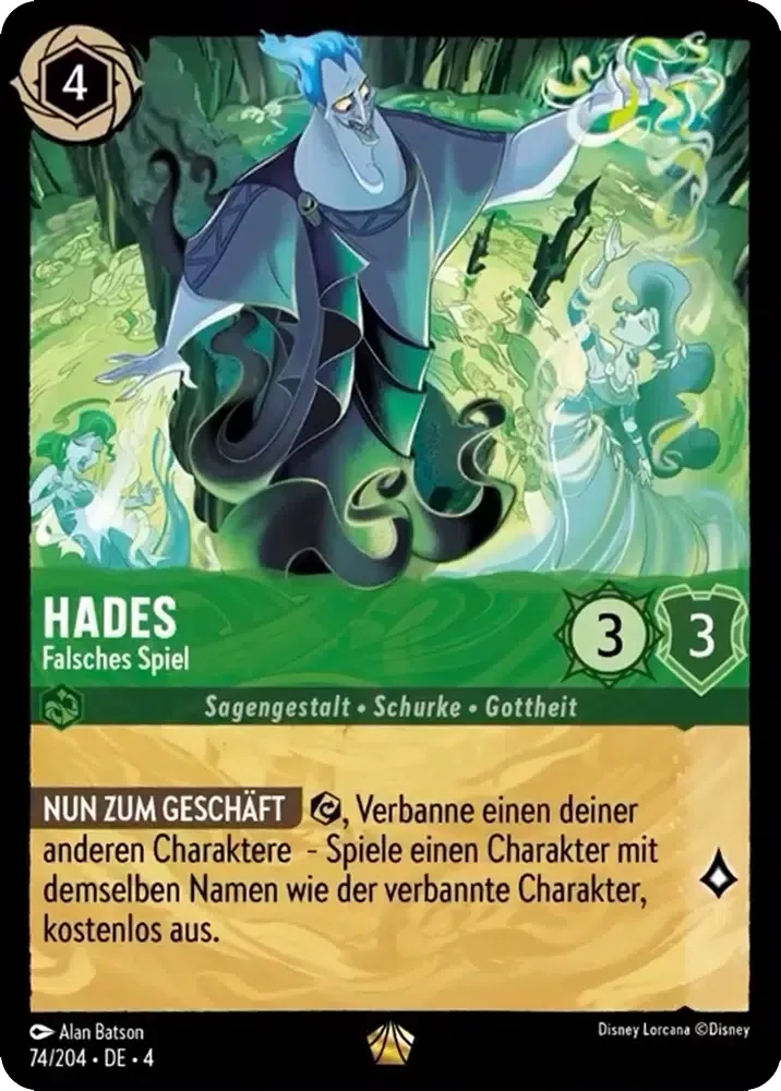 Disney Lorcana Ursula's Return 074/204 Hades - Double Dealer