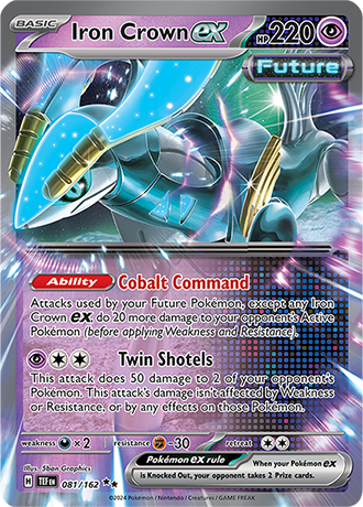 Scarlet & Violet Temporal Forces 081/162 Iron Crown ex