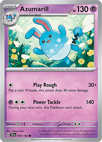 Scarlet & Violet Temporal Forces 065/162 Azumarill