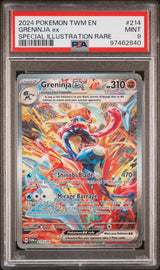 2024 Pokemon Twm EN-Twilight Masquerade 214 Greninja EX Special Illustration Rare PSA 9