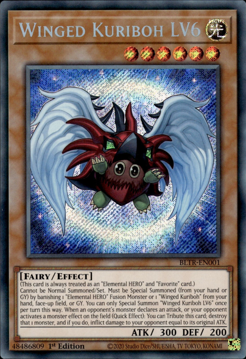 Battles Of Legend: Terminal Revenge BLTR-EN001 Winged Kuriboh LV6 Secret Rare