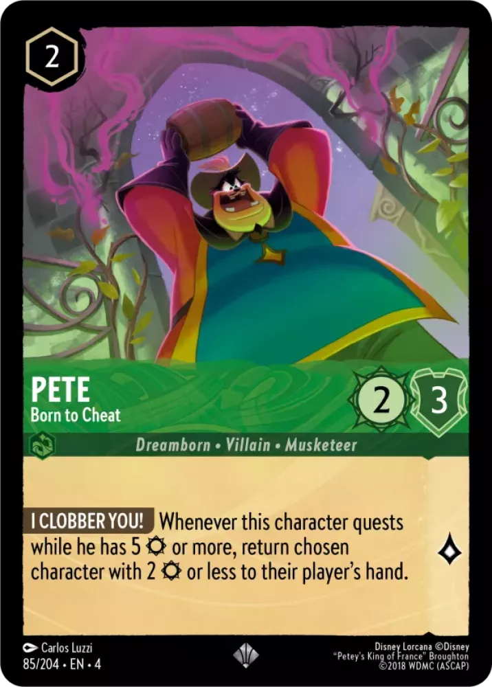 Disney Lorcana Ursula's Return 086/204 Pete - Born to Cheat Foil