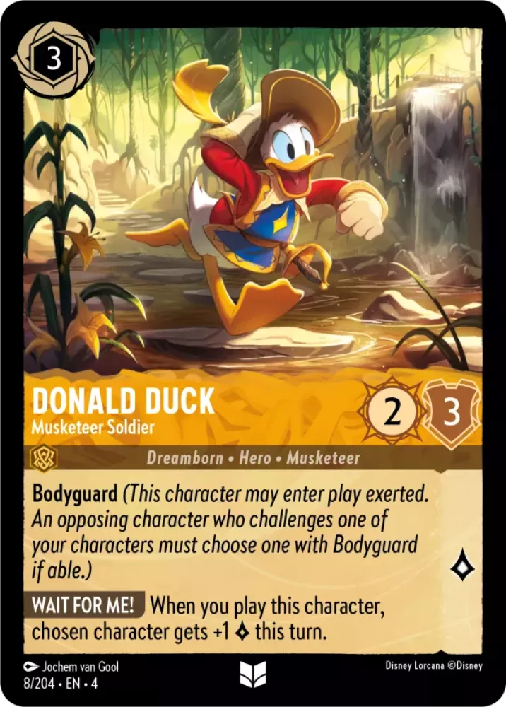 Disney Lorcana Ursula's Return 008/204 Donald Duck - Musketeer Soldier Foil