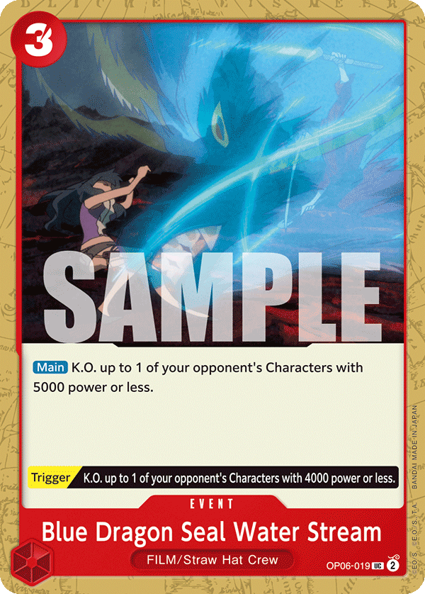 OP06-019 | UC | Blue Dragon Seal Water Stream