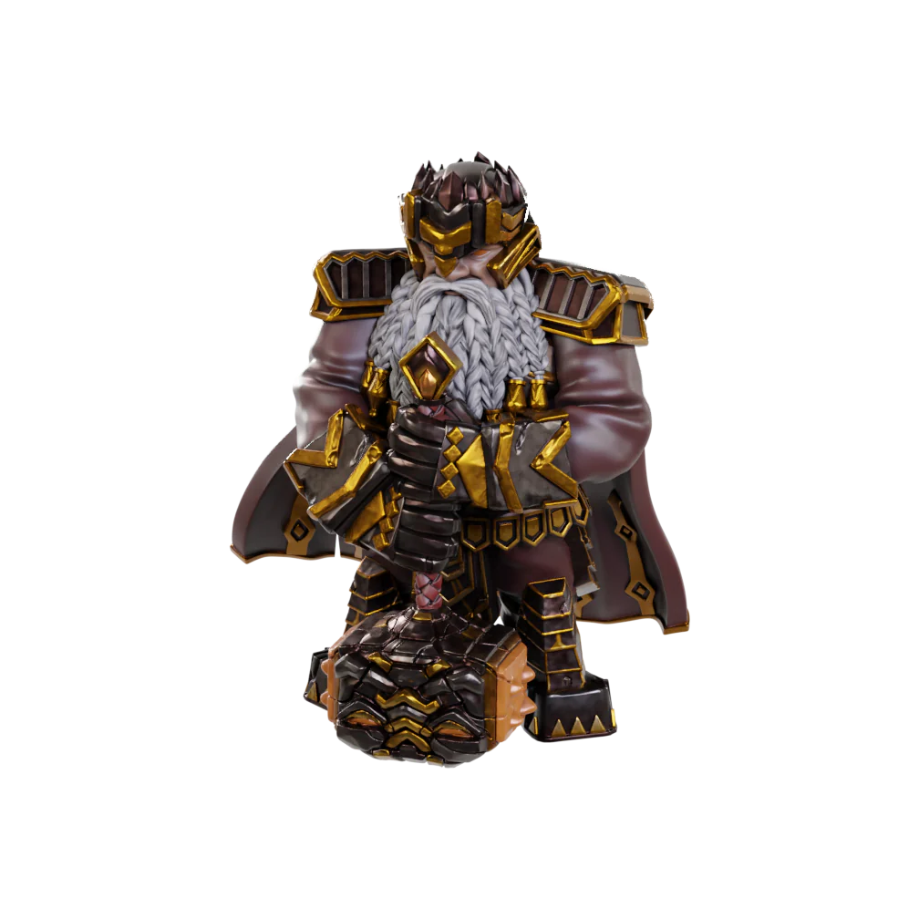 Male Dwarf Champion High-Level: Pathfinder Deep Cuts Unpainted Miniatures