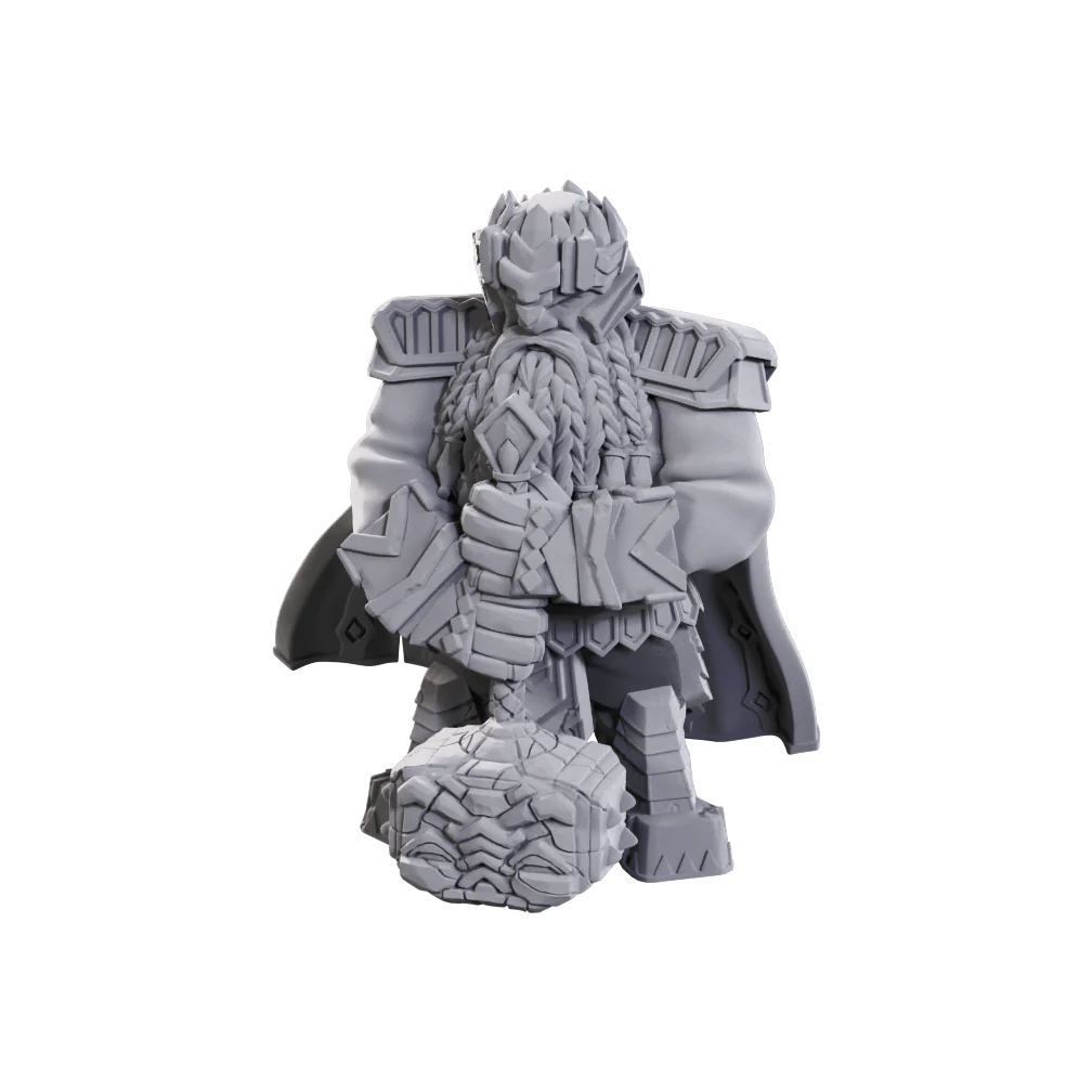 Male Dwarf Champion High-Level: Pathfinder Deep Cuts Unpainted Miniatures