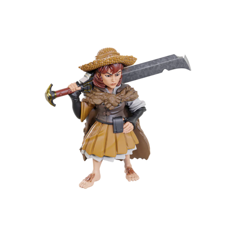 Female Halfling Magus Low-Level: Pathfinder Deep Cuts Unpainted Miniatures