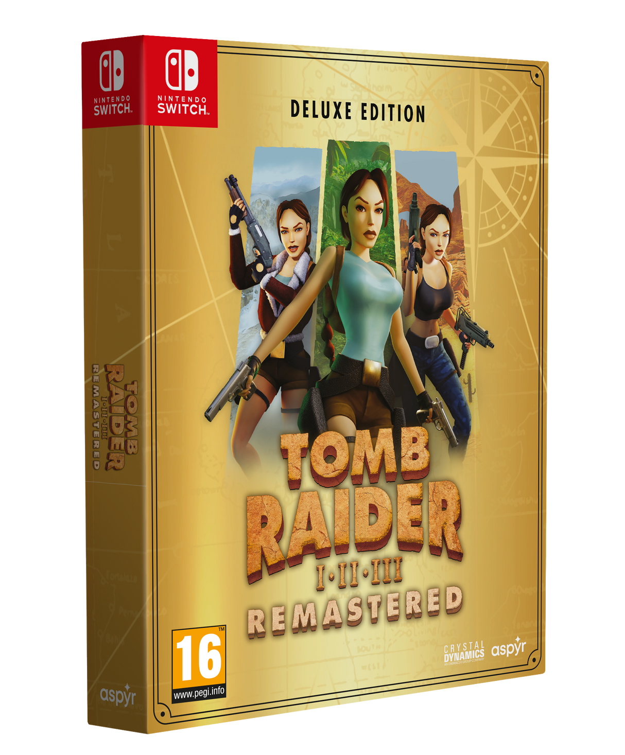 Tomb Raider I-III Remastered Starring Lara Croft: Deluxe Edition (Nintendo Switch)