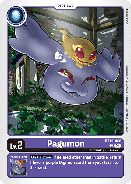 Special Booster Ver.2.5 BT19-006 Pagumon