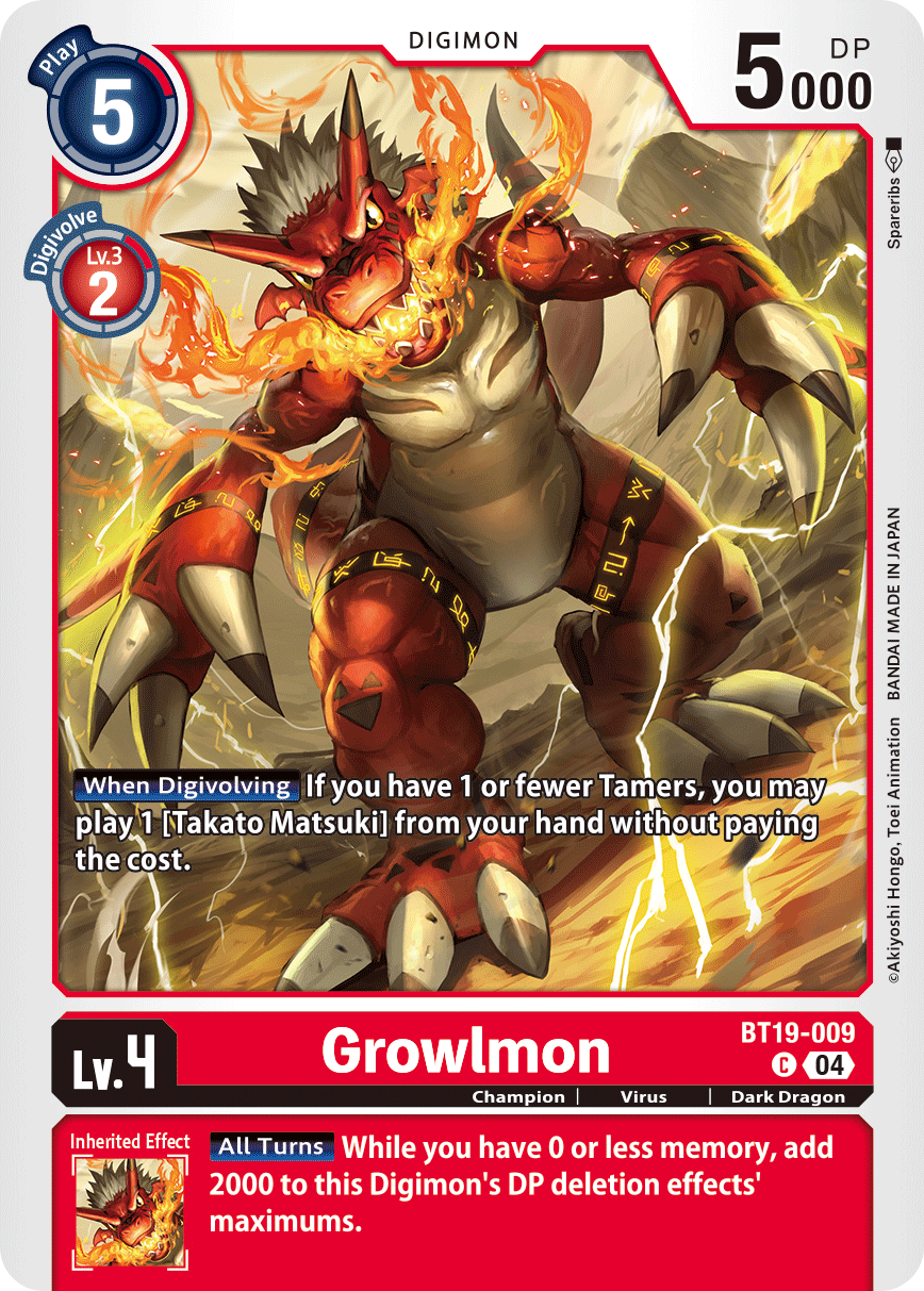 Special Booster Ver.2.5 BT19-009 Growlmon