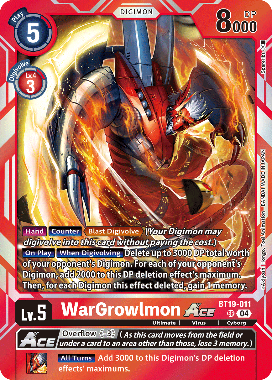 Special Booster Ver.2.5 BT19-011 WarGrowlmon ACE