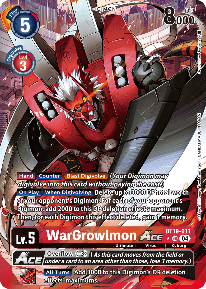 Special Booster Ver.2.5 BT19-011 WarGrowlmon ACE Alternative Art