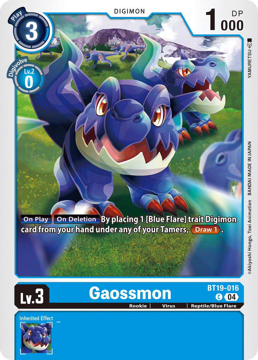 Special Booster Ver.2.5 BT19-016 Gaossmon