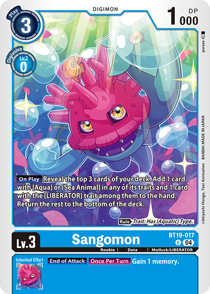 Special Booster Ver.2.5 BT19-017 Sangomon