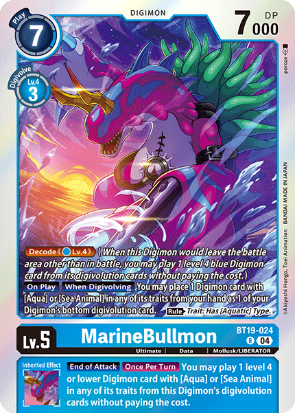 Special Booster Ver.2.5 BT19-024 MarineBullmon