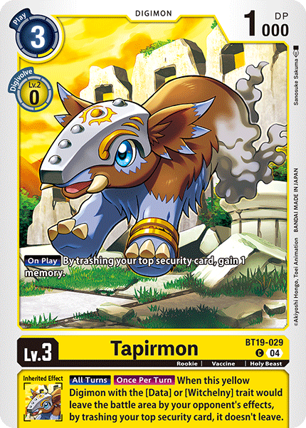 Special Booster Ver.2.5 BT19-029 Tapirmon