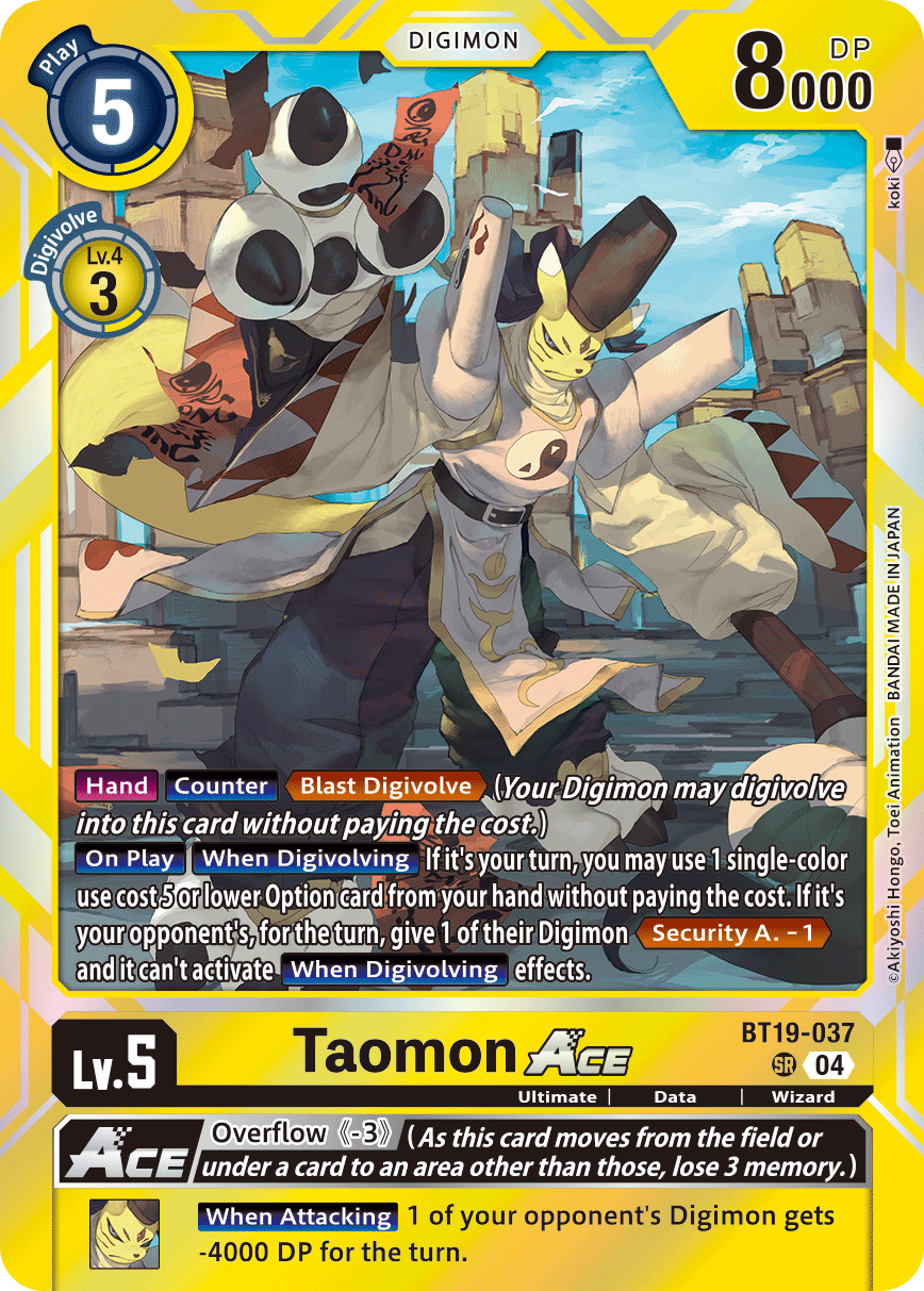 Special Booster Ver.2.5 BT19-037 Taomon ACE